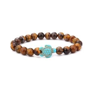 Sea Turtle Bracelet Turquoise Handmade Natural Stone Bracelet Jewelry